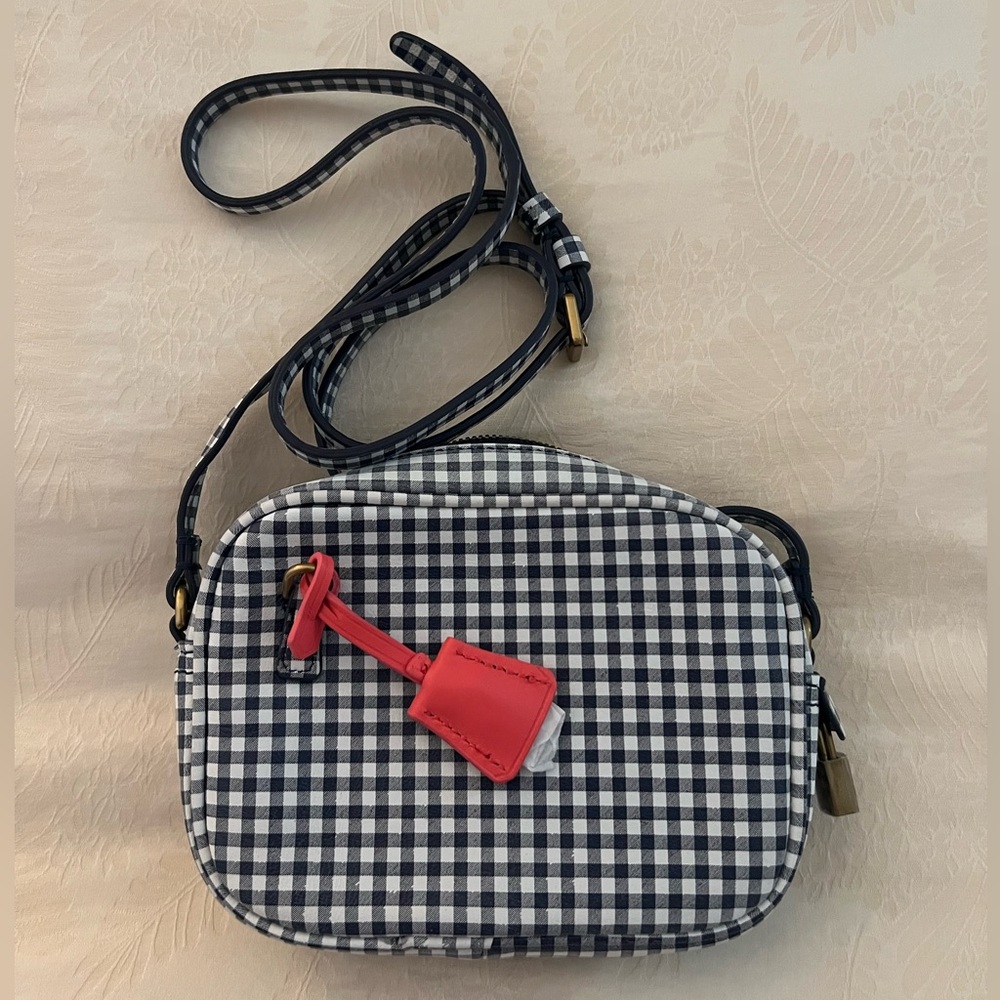 BRAND NEW WITH TAGS!  JCrew gingham crossbody